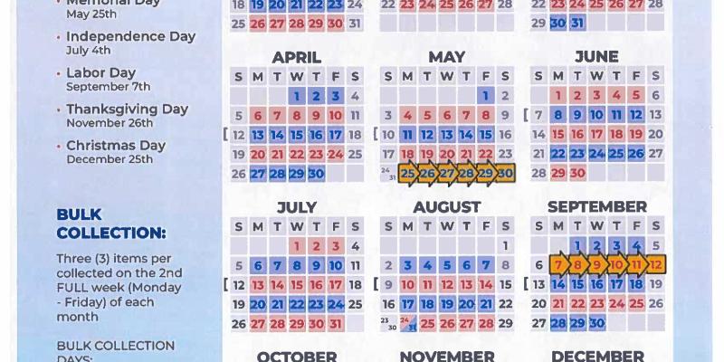 2026 Refuse and Recycling Calendar